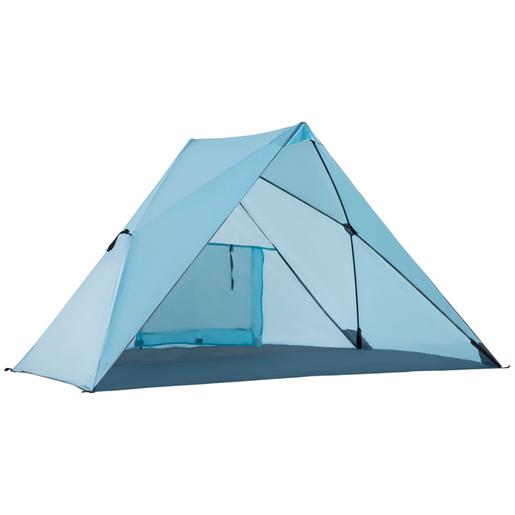 Outsunny - Tenda corta-vento com janela 210x147x120 cm Azul