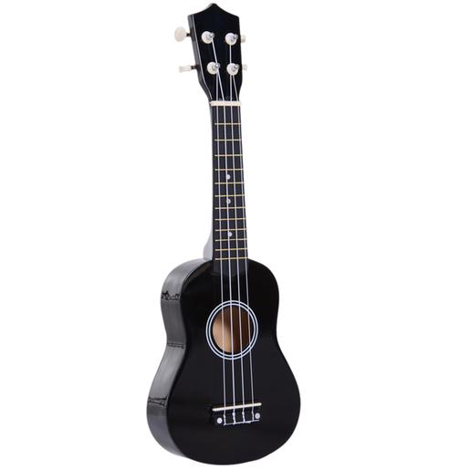 Homcom - Ukelele soprano 21" Madeira Preto