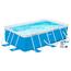 Outsunny - Piscina Tubular Retangular 340 x 215 x 80