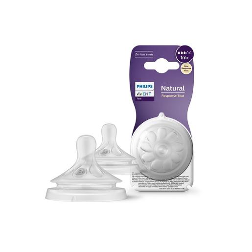 Philips Avent - Tetinas natural answer 1m+ - conjunto de 2 tetinas sem bpa