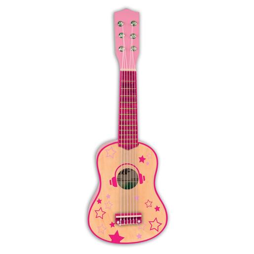 Guitarra de madeira rosa 55 cm ㅤ