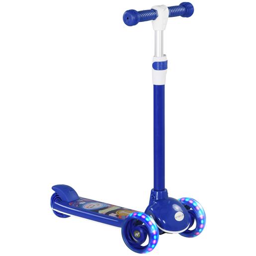 Homcom - Patinete Tri-scooter Azul com luzes