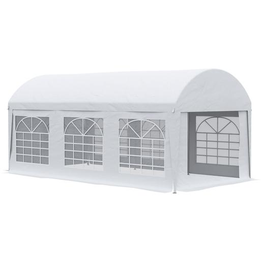 Outsunny - Tenda de Jardim 6x3 m Branco