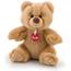 Urso Ettore bege tamanho XS - 15 cm ㅤ