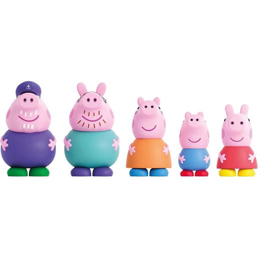 Porquinha Peppa - Conjunto de 5 figuras de banho ㅤ