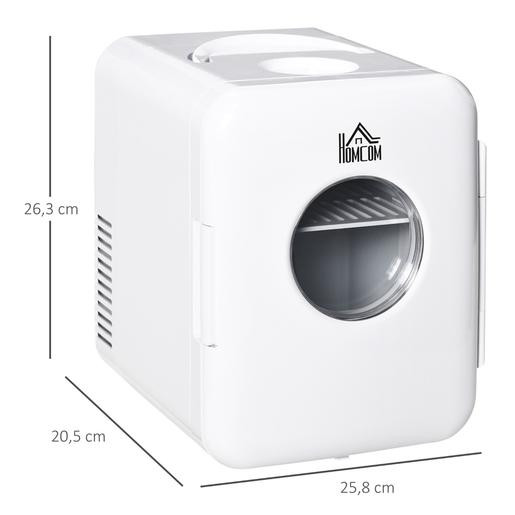 Homcom - Mini Frigorífico 4L com Função de Frio e Calor