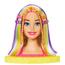 Barbie - Busto de Barbie com cabelo longo e acessórios para brincar de cabeleireiro ㅤ