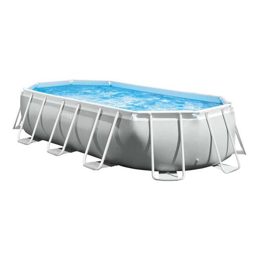 Intex - Piscina desmontável oval Prism Frame 503x274x122 cm com purificador ㅤ