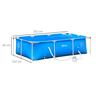 Outsunny - Piscina desmontable tubular de acero azul 2.100 l con depuradora