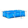 Outsunny - Piscina desmontable tubular de acero azul 2.100 l con depuradora