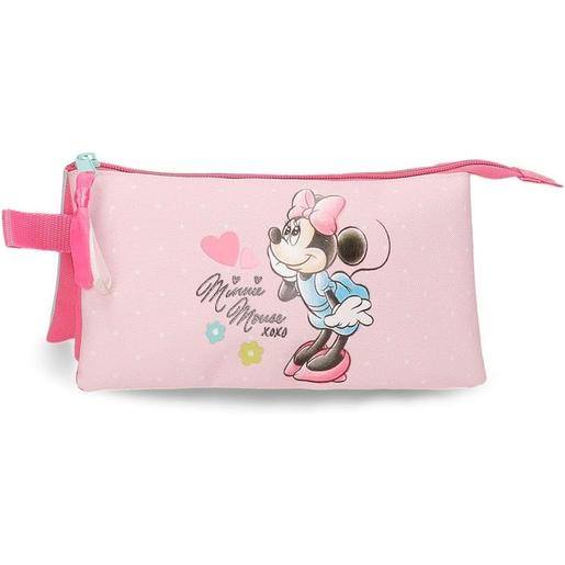 Disney Minnie Porta-tudo Triplo Rosa