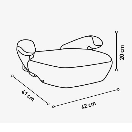 Asalvo - Booster Alzafix R129 com Isofix Cinzento