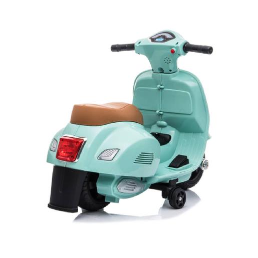 Mini Vespa verde oliva 6V