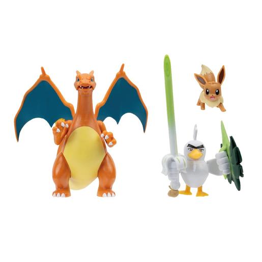 Pokémon - Pack Battle Ready Eevee, Sirfetch'd e Charizard