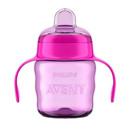 Philips Avent - Copo rosa 200 ml bocal macio +6 meses