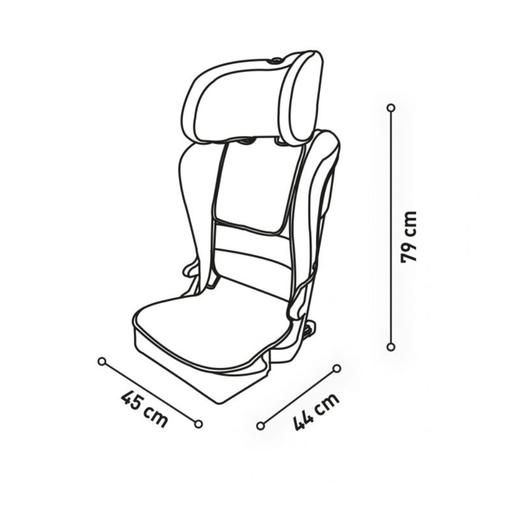 Asalvo - Cadeira de auto I-Size Unifix Cinzenta 100-150 cm