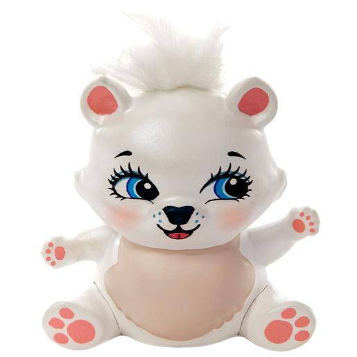 Enchantimals - Muñeca Pristina Polar Bear con Mascotas