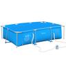 Outsunny - Piscina desmontable tubular de acero azul 3.600 l con depuradora