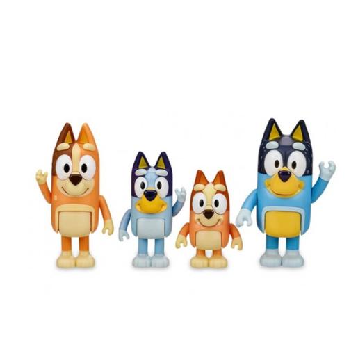 Bluey - Pack 4 figuras