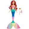 Mattel - Muñeca Ariel sirena nadadora con cola y pelo que cambia de color ㅤ