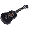 Homcom - Ukelele soprano 21" Madeira Preto