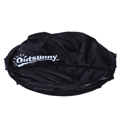 Outsunny - Tenda vestuário dobrável 120x120x190 cm Preto