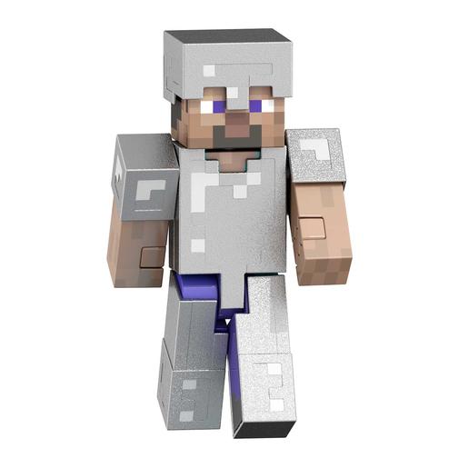 Minecraft - Figura colecionável Ação Steve Diamante Minecraft ㅤ