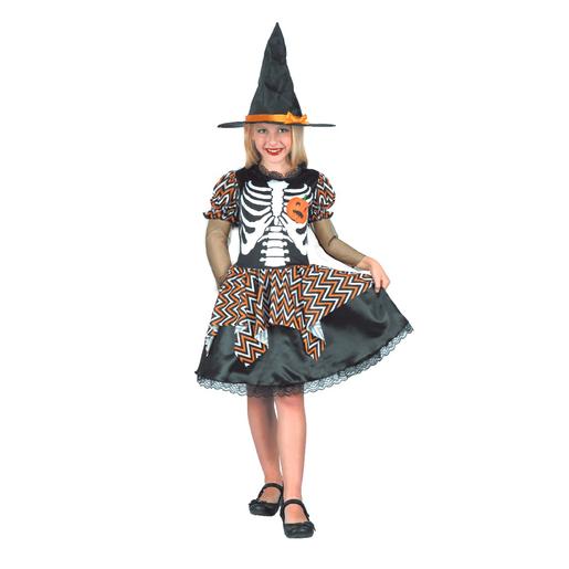 Disfarce infantil Skully Witch tamanho 6 anos