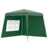 Outsunny - Tenda Dobrável 2,89x2,89 m com 2 Paredes Verde