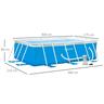 Outsunny - Piscina Tubular Retangular 340 x 215 x 80