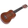 Homcom - Ukelele soprano 21" Madeira Castanho