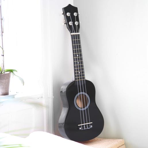 Homcom - Ukelele soprano 21" Madeira Preto