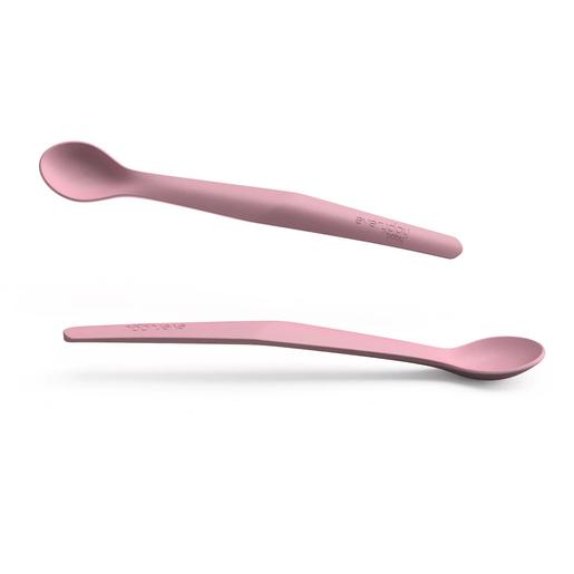 2 colheres de silicone Everyday Baby rosa