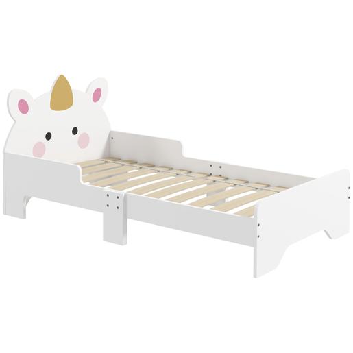 Homcom - Cama Infantil Unicórnio Branco