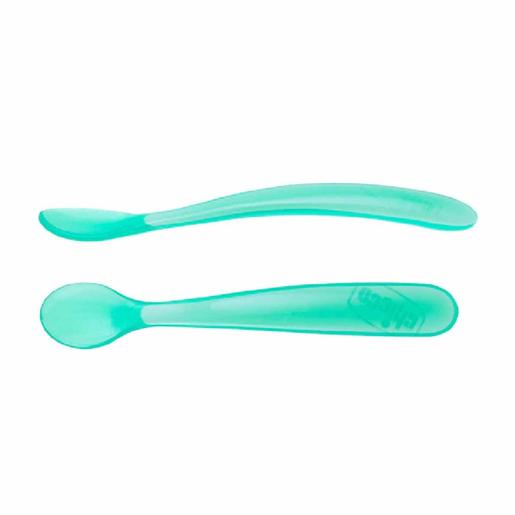 Chicco - Colher silicone Azul 2 unidades