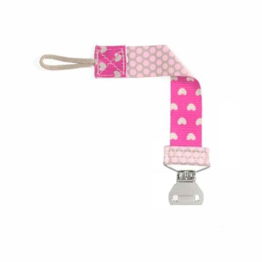 Chicco - Clip Chupete Rosa