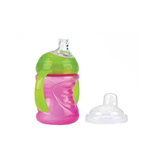 Nuby -Copo Super Spout com pegas - Rosa