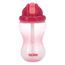 Nuby - Copo com palhinha Flip-it rosa 360 ml