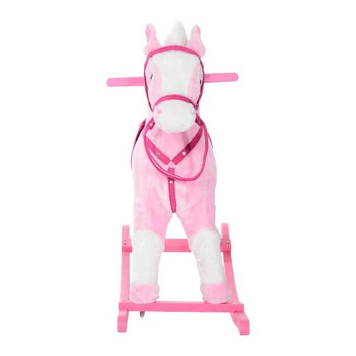 Homcom - Cavalo de balanço para crianças rosa