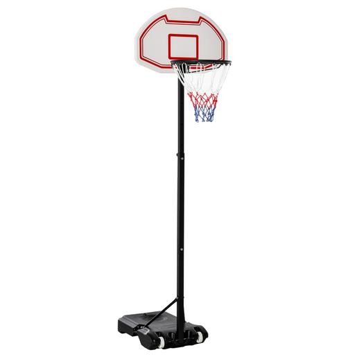 Homcom - Cesta de basquetebol ajustável de 194-249 cm