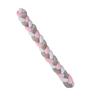 Plastimyr - Protector de Cuna Twist Rosa, Gris y Blanco 200 cm