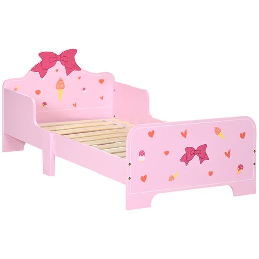 Homcom - Cama infantil corações Rosa