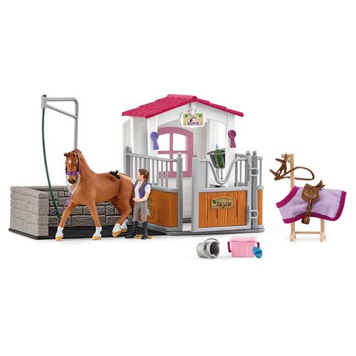 Schleich - Área de lavandaria com brinquedo cavalo ㅤ