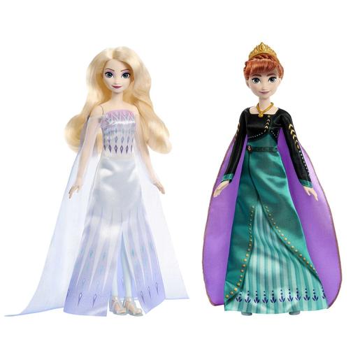 Mattel - Frozen - Boneca rainhas Elsa e Anna estilo Frozen ㅤ