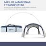 Outsunny - Toldo de campismo 3,5x3,5 m Bege/Azul