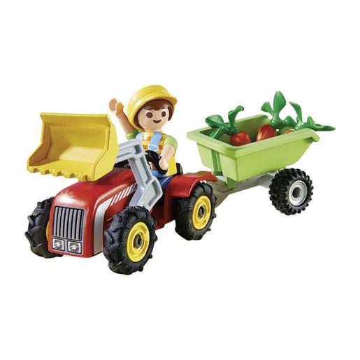 Playmobil - Playset menino com trator Playmobil (4943) ㅤ