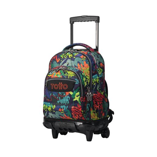 Totto - Mochila escolar con ruedas graffiti Renglones