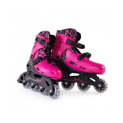 Patins em linha rosa