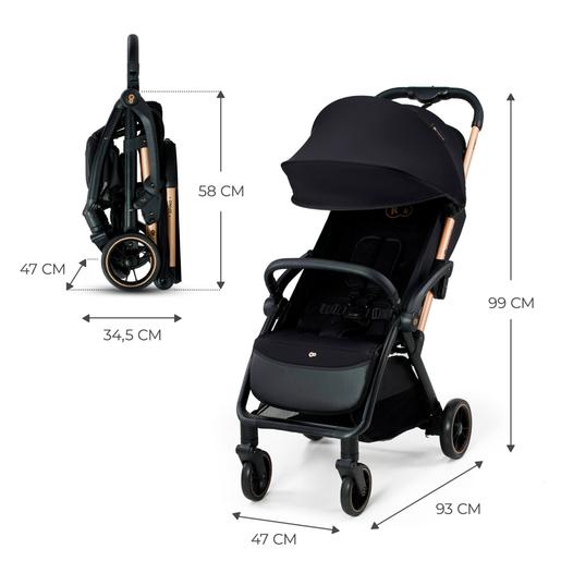 Kinderkraft - Carrinho de Passeio Apino Preto Corvo