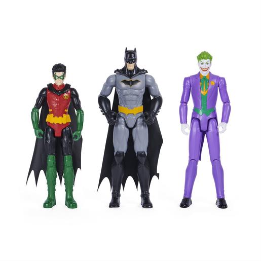 DC Cómics - Batman - Pacote de 3 Figuras de Ação de 30 cm ㅤ